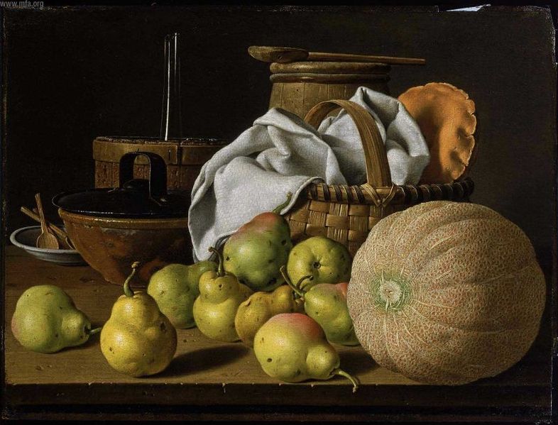 Still Life with Melon and Pears